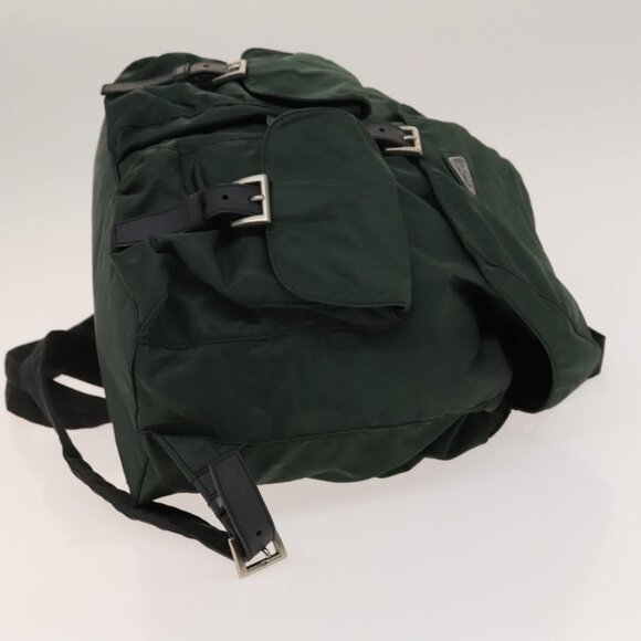 PRADA Backpack Nylon Green Silver Auth - Picture 11 of 15